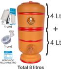 Filtro de água De Barro Argila Capacidade 8 Litros N4 - OASIS
