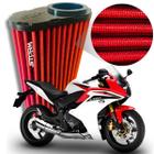 Filtro de Ar Esportivo Moto Honda CBR600F ano 2012 a 2014 CB 600 Cilindradas 4 Cilindros Lavável reutilizável - RS FILTER Original Novo 2009 2010 2011 2012 2013