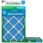 Filtro de ar Filterbuy MERV 13 14x24x1 (pacote com 2) Optimal Defense