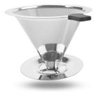 Filtro De Café Coador Inox 103 Grande Reutilizável Pour Over