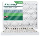 Filtro de filtro 16x20x2 Filtro de ar MERV 13 Defesa Ideal (2-Pack), Substituição de filtros de ar do forno HVAC AC (Tamanho real: 15,50 x 19,50 x 1,75 polegadas) - Filterbuy