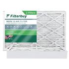 Filtro de filtro 16x24x4 Filtro de ar MERV 13 Defesa Ideal (2-Pack), Substituição de filtros de ar do forno HVAC AC (Tamanho real: 15,38 x 23,38 x 3,63 polegadas) - Filterbuy