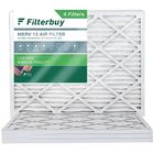 Filtro de filtro 18x20x1 Filtro de ar MERV 13 Defesa Ideal (4-Pack), Substituição de filtros de ar do forno HVAC AC (Tamanho real: 17,50 x 19,50 x 0,75 polegadas) - Filterbuy