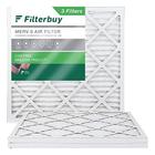 Filtro de filtro 24x24x1 Filtro de ar MERV 8, Filtros de forno HVAC AC Plissados (3-Pack, Prata) - Filterbuy