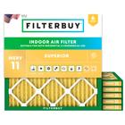 Filtro de filtro 25x25x1 Filtro de ar MERV 11 Defesa alérgena (6-Pack), Substituição de filtros de ar do forno HVAC AC (Tamanho real: 24,75 x 24,75 x 0,75 polegadas) - Filterbuy