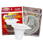 Filtro tipo cesta para café individual branco 300g
