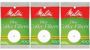 Filtros de café Melitta Disc, pacote com 100 coadores