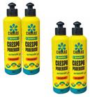 FINALIZADOR COM TERMO PROTEÇÃO CRESPO PODEROSO 300ml CHIKAS Kit 4und