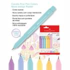 Fine Pen Color Faber Castell 6 Tons Pastel Caneta Ponta Fina - Faber-castell