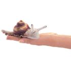 Finger Puppet Folkmanis Mini Snail para crianças e itens colecionáveis