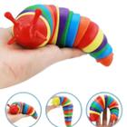 Finger Slug Lesma Colorida Brinquedo Fidget Toys Articulado Sensorial