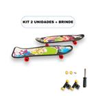 Skate De Dedo Skateboard Promoção C/lixa +pcs Para Brincar