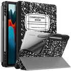 Fintie Slim Case para Samsung Galaxy Tab S7 11'' 2020 (Modelo SM-T870/T875/T878) com suporte de caneta S embutido, soft TPU Smart Stand Back Cover Auto Wake/Sleep Feature, Composição