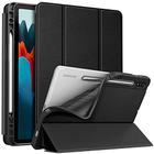 Fintie Slim Case para Samsung Galaxy Tab S7 11'' 2020 (Modelo SM-T870/T875/T878) com suporte de caneta S embutido, soft TPU Smart Stand Back Cover Auto Wake/Sleep Feature, Preto