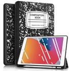 Fintie SlimShell Case para novo iPad 8ª Geração (2020) / 7ª Geração (2019) 10,2 Polegadas - Suporte de lápis embutido Tampa protetora de TPU macia com auto wake/sleep, livro de composição preto