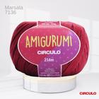 Fio Amigurumi Circulo 254m Cor Marsala 7136 - Círculo
