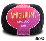 Fio Amigurumi Círculo - Cor : 8990 - Preto - Circulo