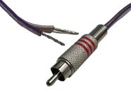 Fio Caixa Som 2x2,50mm Rca X Descascado P/ Borne Pressão 10M