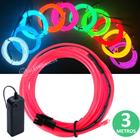 Fio Cordão Neon Fluorescente 3 Metros Com Controlador XM21152 - Itaqui