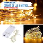 Fio De Fada Led Decoração Cordão De Luz 2 Metros - Branco Quente - Wincy