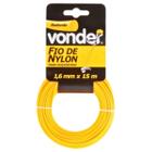 Fio de Nylon 1,8mm x 15m Roçadeira Cortador Grama VONDER