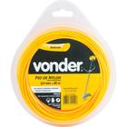 Fio de nylon 2,4mmx50m redondo para roçadeiras e aparadores - Vonder