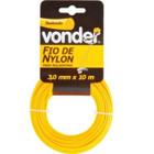 Fio de Nylon 3mm x 10m Roçadeira Cortador de Grama VONDER