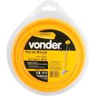 Fio de Nylon Para Roçadeira 2,7mm x 50m Quadrado Vonder