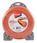 Fio de Nylon Redondo Laranja 2,4mm x 87m para Roçadeira - E-02761 - Makita