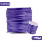 Fio De Seda Roxo - Cordão Rabo De Rato 2mm - Nybc