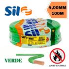 Fio Elétrico 4.0mm Sil Flexível 750V Rolo Com 100 Metros Verde