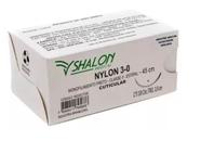 Fio Nylon 3-0 C/agulha 24un 45cm - Shalon