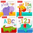 Fisher-Price Livro 4 Livros Criança (ABC, Cores, Números, Oposto)