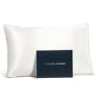 Fishers Finery 19mm 100% Pure Mulberry Silk Pillowcase, Good Housekeeping Quality Tested (Branco, Q)