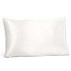 Fishers Finery 19mm 100% Pure Mulberry Silk Pillowcase, Good Housekeeping Quality Tested (Branco, Q)