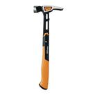 Fiskars 750230-1001 IsoCore 20 oz Martelo de Uso Geral, Ferramentas de Carpinteiro, Softgrip, Sulco de Partida de Unha Magnética, 15,5 polegadas, Preto/Laranja