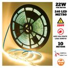 Fita 240 LED's 220V 10 Metros IP20 3528 22W 3000K Liga Direto - LXP LED