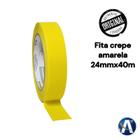 Fita Adesiva Crepe Amarela 24mmX40m