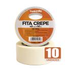 Fita Adesiva Crepe Papel 48Mm X 50M C/10 Rolos 48X50