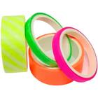 Fita Adesiva Decorada Washi Tape Neon 4 unidades Marca BRW