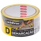 Fita Adesiva Demarcaçao de Solo 48MM X 14M AM/PTO Adelbras 910 Zebrada