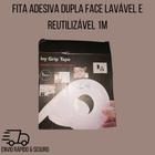 Fita Adesiva Dupla Face Lavável e Reutilizável 1m