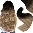 Fita adesiva em extensões de cabelo Easyouth Black Ombre 40g 20 unidades 40cm