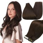 Fita adesiva em extensões de cabelo Full Shine 14 cm marrom escuro 50g