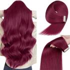 Fita adesiva em extensões de cabelo YDDM 14 cm Burgundy Straight x20