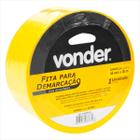 Fita adesiva para demarcação 48 mm x 30 m amarela - Vonder