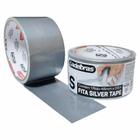 Fita Adesiva Silver Tape Multiuso Alta Fixação 48MmX5M Cinza