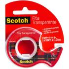 Fita Adesiva Transparente 12MM X 10M 3M SCOTCH C/ Dispenser