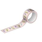 Fita Adesiva Washi Tape 15mmX10m Estampada e Metalizada - Sortido