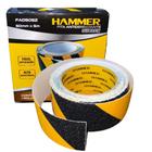 Fita Antiderrapante Demarcação 50Mm 5M Preto Amarelo Hammer